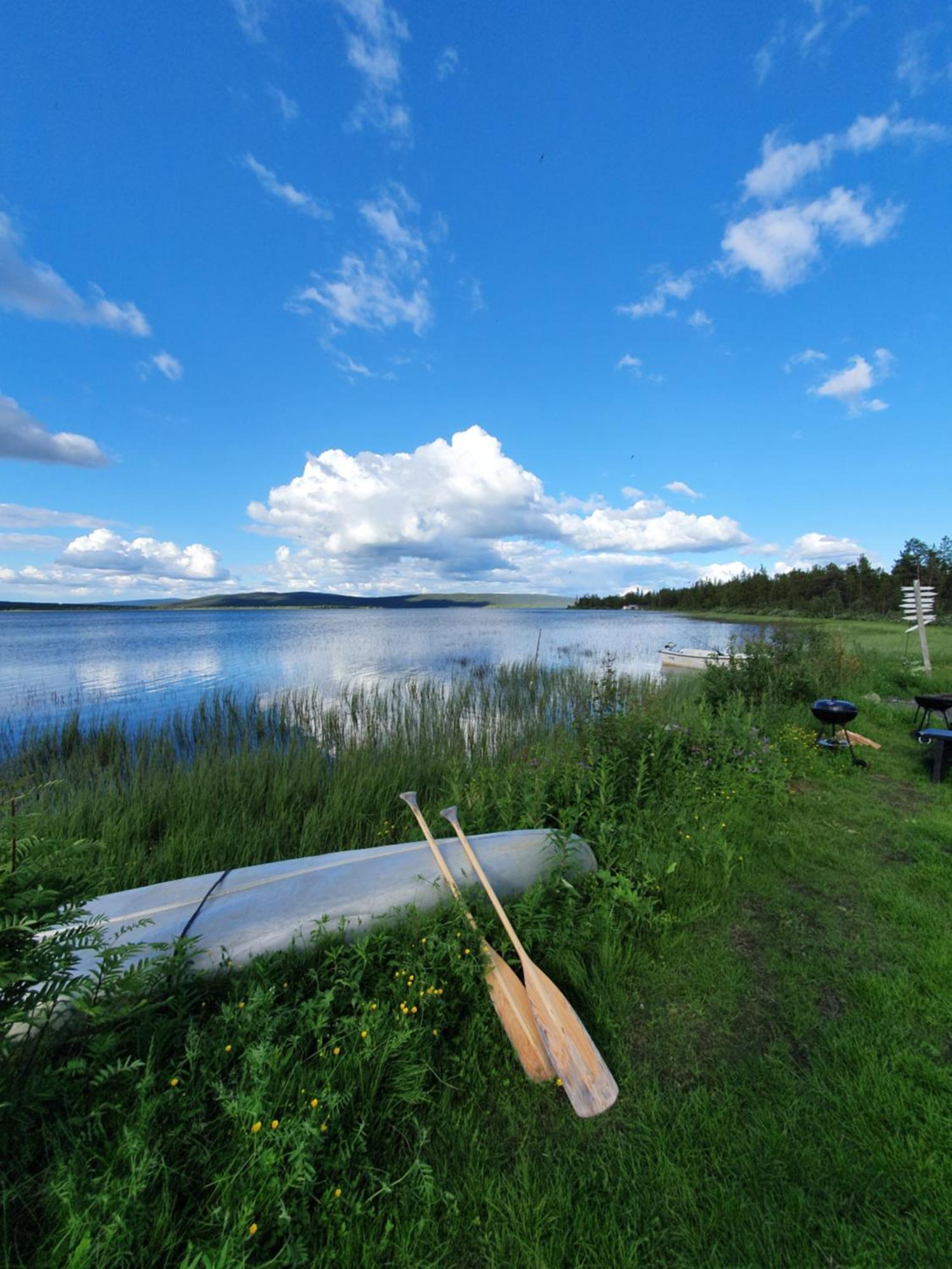Camp Caroli Wooden Cabins Jukkasjarvi Bagian luar foto