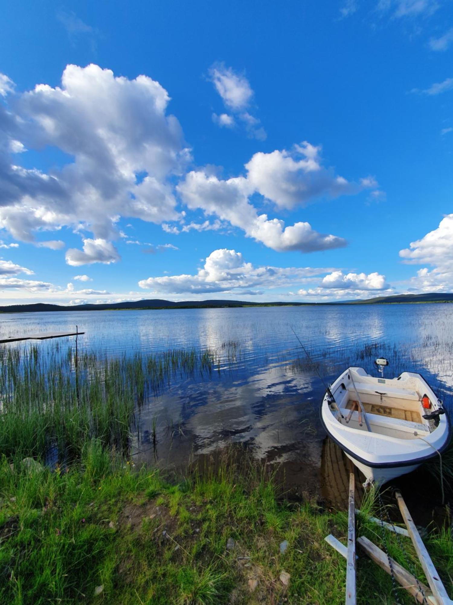 Camp Caroli Wooden Cabins Jukkasjarvi Bagian luar foto