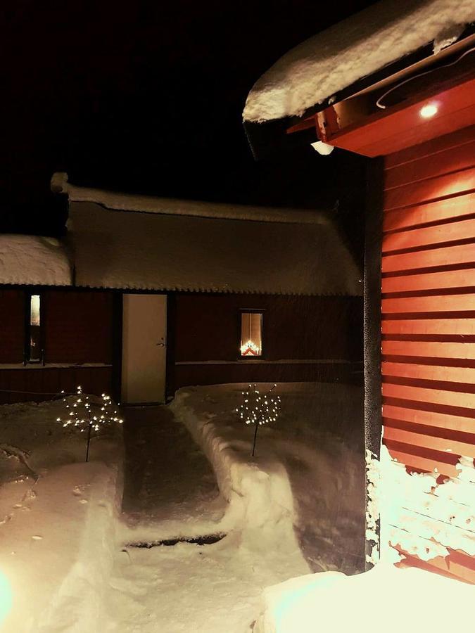 Camp Caroli Wooden Cabins Jukkasjarvi Bagian luar foto