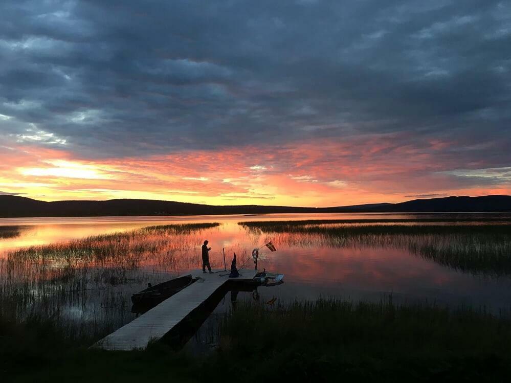 Camp Caroli Wooden Cabins Jukkasjarvi Bagian luar foto